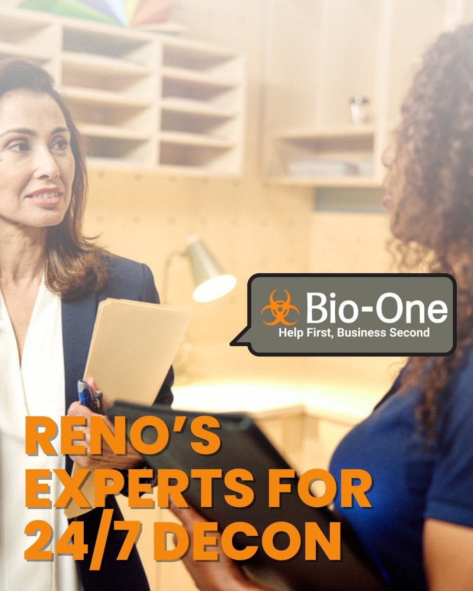 BioOneReno's tweet image. Reno: High-risk organic matter in your space?
• Infestation hazards
• Bio-fluid exposure
• Decomposition risks
Certified removal, day or night 🌃
#BiggestLittleBioCare