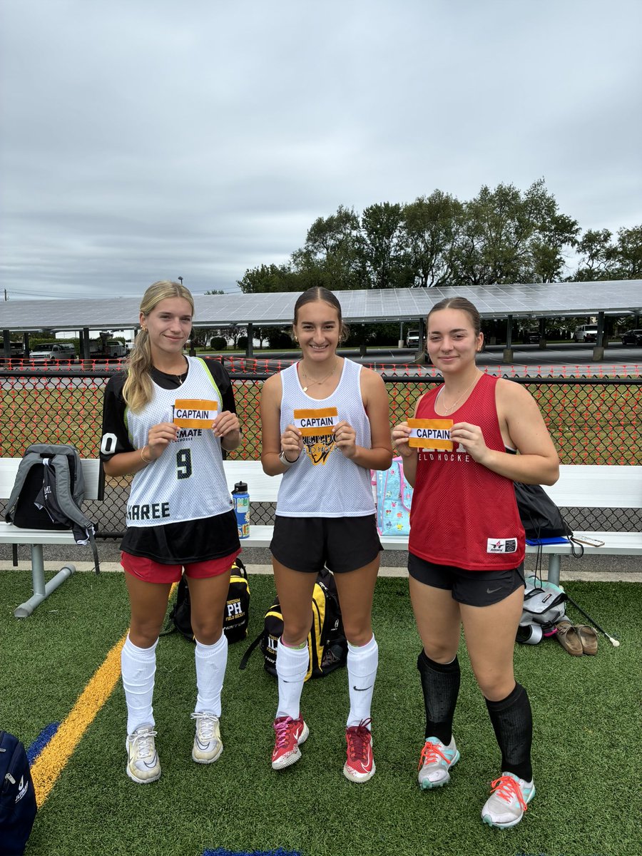Introducing our 2025 Captains! ✨ Senior Karee Vandever, Junior Ivy Avitabile, and two-time captain, Senior Carly Kuehner!