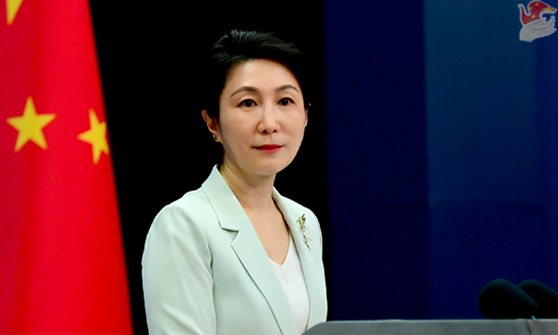 #FMSays The #Taiwan question is purely #China's internal affair, and how to resolve it is a matter only for the Chinese people, Chinese foreign ministry spokesperson Mao Ning said on Monday.

She said that China is willing to strive for the prospect of peaceful reunification with