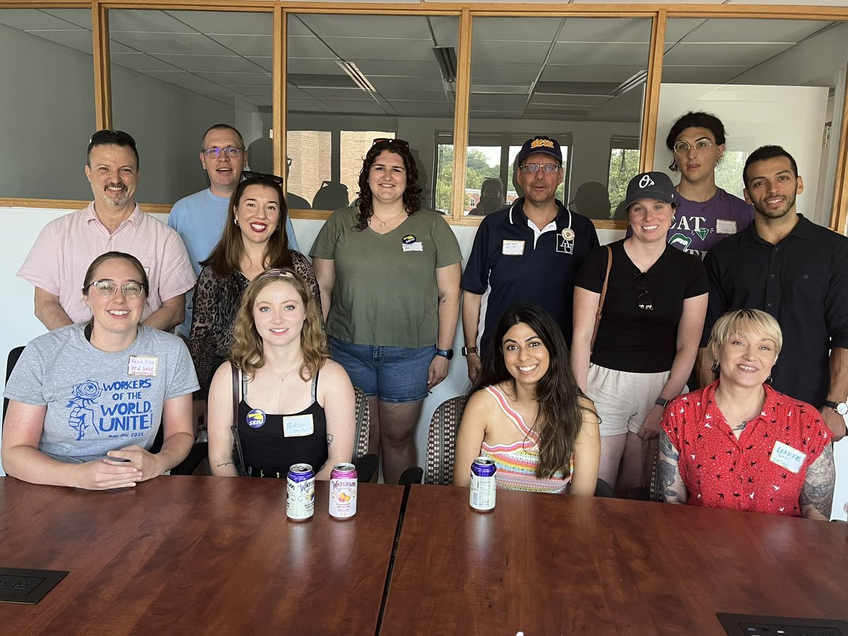 DC is a union town! ✊ Yesterday, over 30 union members from AU, GU, GWU &amp; HU came together—adjuncts, grad workers &amp; staff—building solidarity across campuses. Congrats @GAGE on your beautiful new space &amp; thanks for hosting! <a href="/gwugwunited/">GWU Grad Workers United</a> <a href="/austaffunion/">AU Staff Union</a> @augradworkersunion <a href="/SEIU/">SEIU</a>