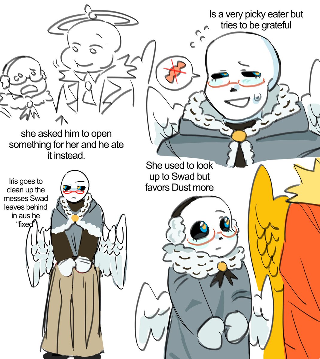 lavishwhisper's tweet photo. some facts about Iris!! including swad rage baiting his own kid… feel free to ask questions or requests about her bc idk what else to do with her lol https://t.co/BqUBzOhp5q