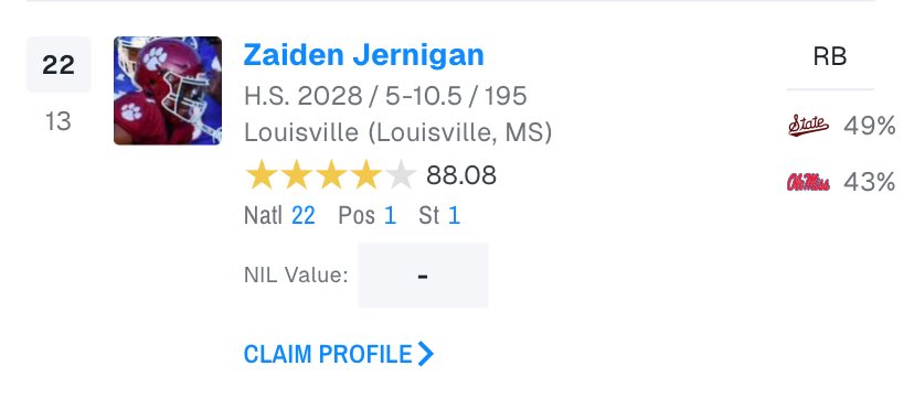 zaiden jernigan (@zaiden_6) on Twitter photo Blessed to be a 4⭐️and ranked #22 nationally on <a href="/On3sports/">On3</a>
<a href="/ChadSimmons_/">ChadSimmons</a> <a href="/adamgorney/">Adam Gorney</a> <a href="/SWiltfong_/">Steve Wiltfong</a> <a href="/LHSWildcats_FB/">Louisville HS Football</a> <a href="/Coach_PBake/">Preston Baker</a> <a href="/C14_Coach/">Cory Edwards</a> <a href="/CoachMacSTC/">Coach Corey McCullough</a> <a href="/MacCorleone74/">Rion (Ree-un) Young</a> <a href="/LawrencHopkins/">Lawrence Hopkins</a> <a href="/shayhodge3/">Shay Hodge™</a> Blessed to be a 4⭐️and ranked #22 nationally on <a href="/On3sports/">On3</a>
<a href="/ChadSimmons_/">ChadSimmons</a> <a href="/adamgorney/">Adam Gorney</a> <a href="/SWiltfong_/">Steve Wiltfong</a> <a href="/LHSWildcats_FB/">Louisville HS Football</a> <a href="/Coach_PBake/">Preston Baker</a> <a href="/C14_Coach/">Cory Edwards</a> <a href="/CoachMacSTC/">Coach Corey McCullough</a> <a href="/MacCorleone74/">Rion (Ree-un) Young</a> <a href="/LawrencHopkins/">Lawrence Hopkins</a> <a href="/shayhodge3/">Shay Hodge™</a>