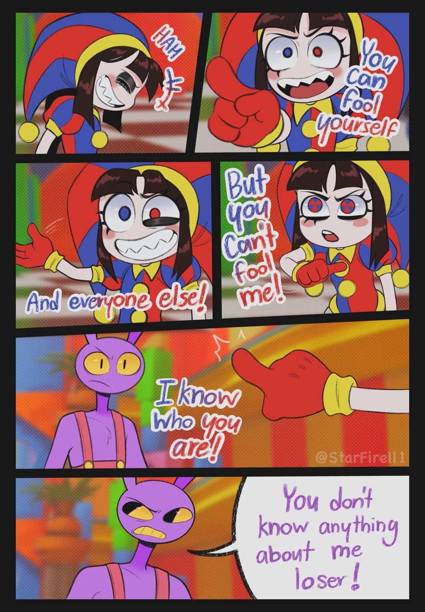 🌸Lyra Firell🌸 (@starfirell1) on Twitter photo “I know who you are”… 1/3
(Inspired by that scene from gotg vol.2, thanks <a href="/antico_justan/">Biscuit (Majora’s Mask Fanatic) 🍉</a> for the idea!)
#TheAmazingDigitalCircus #TADC #TADCJax #tadcpomni #tadcepisode6 #TADCEp6 “I know who you are”… 1/3
(Inspired by that scene from gotg vol.2, thanks <a href="/antico_justan/">Biscuit (Majora’s Mask Fanatic) 🍉</a> for the idea!)
#TheAmazingDigitalCircus #TADC #TADCJax #tadcpomni #tadcepisode6 #TADCEp6