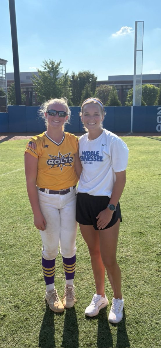 Great camp <a href="/MT_Softball/">Middle Tennessee Softball</a> on Saturday! I'd like to thank Coach <a href="/JBMTSUsoftball/">Jeff Breeden</a>, Coach <a href="/GretchenMead27/">Coach Gretchen</a>, and their staff for having me. <a href="/MTSU/">Middle Tennessee State University</a> <a href="/ExtraInningSB/">EXTRA INNING SOFTBALL</a> <a href="/HenryCoSoftball/">Lady Patriots Softball</a> <a href="/tnbolts2027west/">Tennessee Thunderbolts Premier 2027</a> <a href="/LineDsoftball/">Line Drive Media</a> <a href="/LegacyLegendsS1/">Legacy & Legends Softball</a> <a href="/MaxPreps/">MaxPreps</a> <a href="/PrepSoftball/">Prep Softball 🥎</a>