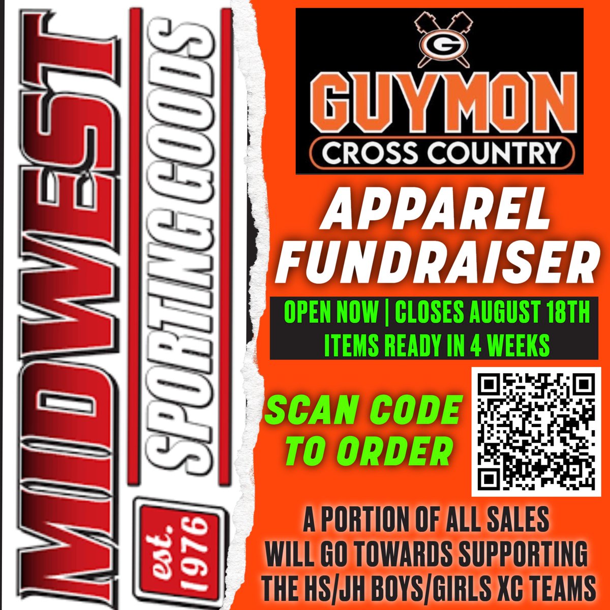Last chance on the XC Team Store. It closes at midnight tonight.
midwestteamsports.chipply.com/GuymonXC/store…