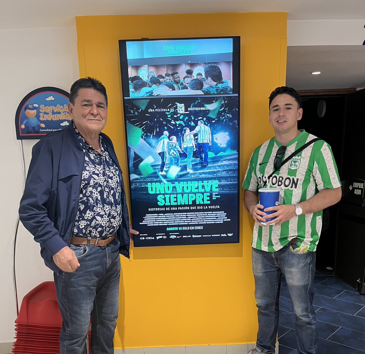 Aquí inspirándonos para golear mañana a <a href="/SaoPauloFC/">São Paulo FC</a>, vamos <a href="/nacionaloficial/">Atlético Nacional</a> !!! 🟢⚪️🟢 #UnoVuelveSiempre
