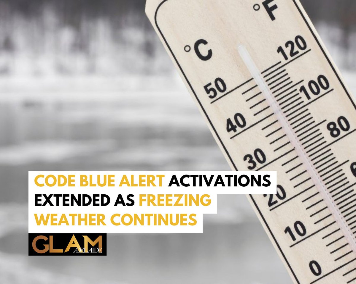 CODE BLUE: 🥶 Freezing overnight temperatures and wild winter weather have triggered extended Code Blue alerts across five South Australian regions, remaining active until 11am Thursday 21 August. >> ap1.hubs.ly/y0bWXQ0

🌟 Read daily news on our free iPhone app: