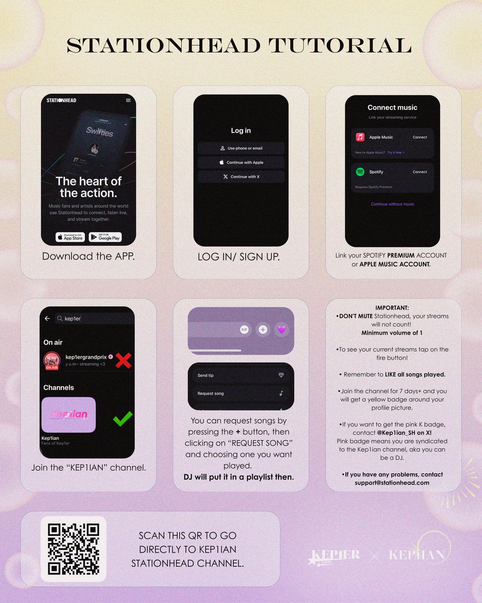 Kep1er Guides (@kep1er_guides) on Twitter photo 🫧 KEP1IANS! 🫧
We made a @Stationhead tutorial per the request of <a href="/Kep1ian_SH/">Kep1ian Stationhead 🫧</a>. Please join Kep1ian Station (QR code).
Contact them for any additional questions!
#Kep1er #케플러 🫧 KEP1IANS! 🫧
We made a @Stationhead tutorial per the request of <a href="/Kep1ian_SH/">Kep1ian Stationhead 🫧</a>. Please join Kep1ian Station (QR code).
Contact them for any additional questions!
#Kep1er #케플러