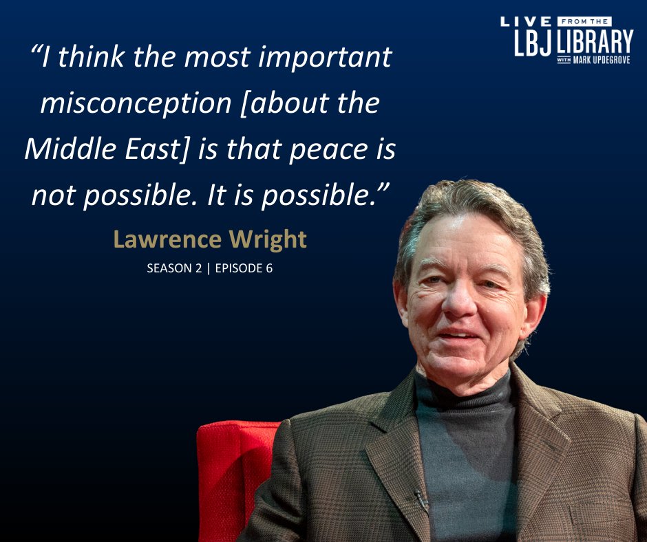 LBJ Foundation (@lbjfoundation) on Twitter photo On the latest episode of Live from the LBJ Library, <a href="/lawrence_wright/">Lawrence Wright</a> explores the complex political landscape of the Middle East—from U.S. strategy and Iran’s role to the prospects for peace. A timely and insightful conversation.
Stream now: pbs.org/video/lawrence… On the latest episode of Live from the LBJ Library, <a href="/lawrence_wright/">Lawrence Wright</a> explores the complex political landscape of the Middle East—from U.S. strategy and Iran’s role to the prospects for peace. A timely and insightful conversation.
Stream now: pbs.org/video/lawrence…