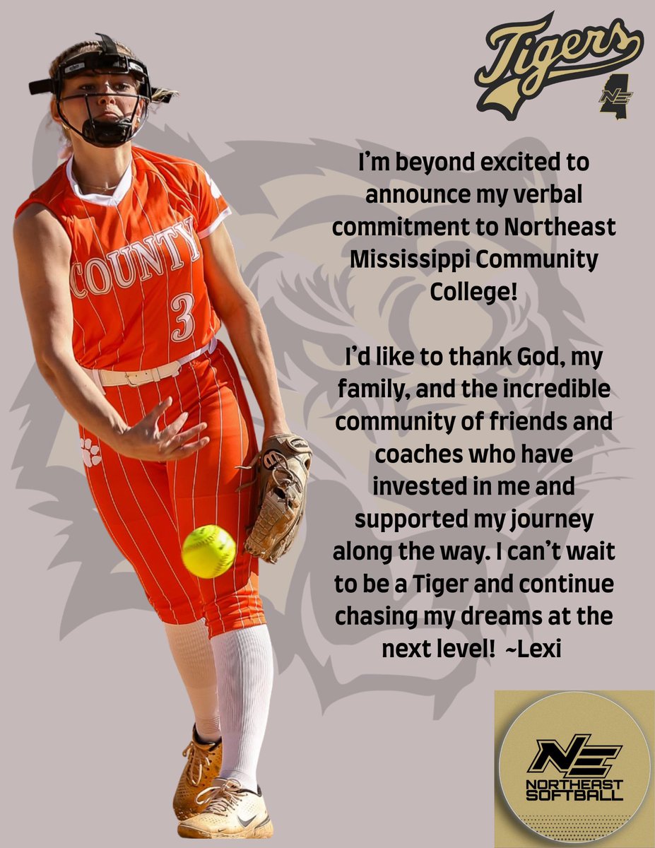LexiAddy's tweet image. I can’t wait to be a tiger!🖤💛🤍🐅
@nemccsoftball @Kevin16Connell @tigertownpc11