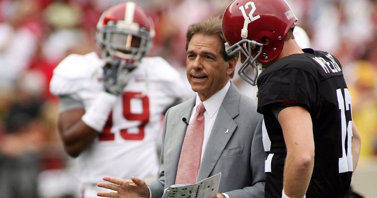 Charlie Potter (@charlie_potter) on Twitter photo Nick Saban responds to the rumor that he could return to coaching: 'I don't know where that came from'
"Greg McElroy played quarterback for us, and if he had done something like that as a player, he would've gotten his ass kicked."
🔗 on3.com/teams/alabama-… Nick Saban responds to the rumor that he could return to coaching: 'I don't know where that came from'
"Greg McElroy played quarterback for us, and if he had done something like that as a player, he would've gotten his ass kicked."
🔗 on3.com/teams/alabama-…