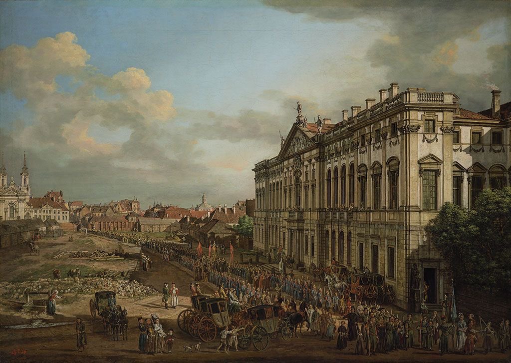 Procession of Our Lady of Grace in Front of Krasinski Palace (1778), by Bernardo Bellotto