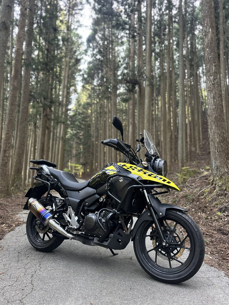 v_stromegu's tweet photo. ツーリング行きたい！！！

 #バイクの日 https://t.co/yDIANOTbe9