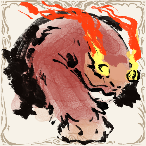 Kaoskiam's tweet image. Darumaka line #pokemonfanart