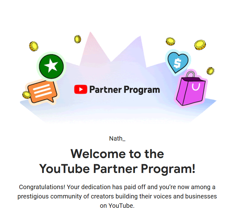 nathgfx's tweet image. Nice, we out here I think. Maybe this&apos;ll work out after-all.

#YouTubePartnerProgram