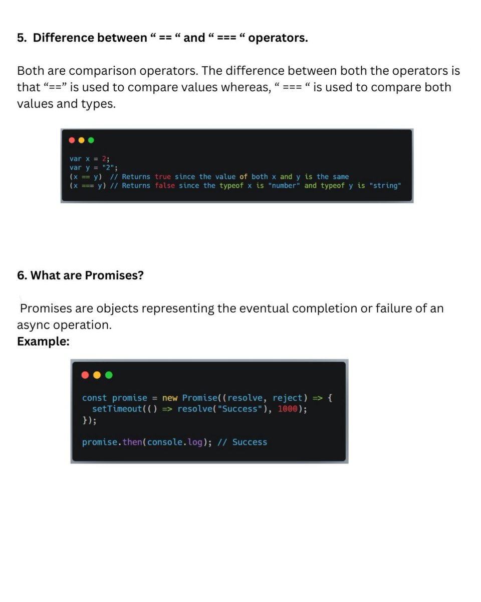 reactdevz's tweet image. JavaScript interview questions