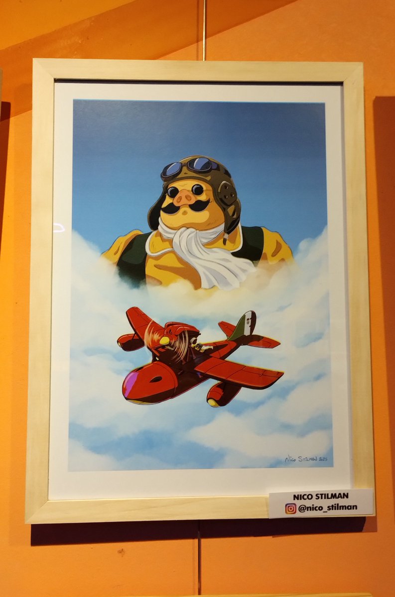 nico_stilman's tweet image. Hasta este miércoles tienen tiempo de ver la muestra por los 40 años del Estudio Ghibli, organizada por el gran @hernanpanessi en el @bareldestello Más de 30 artistas nos sumamos a esta hermosa movida!!

#ghibiliart❤️ #porco #rosso #arte #expo