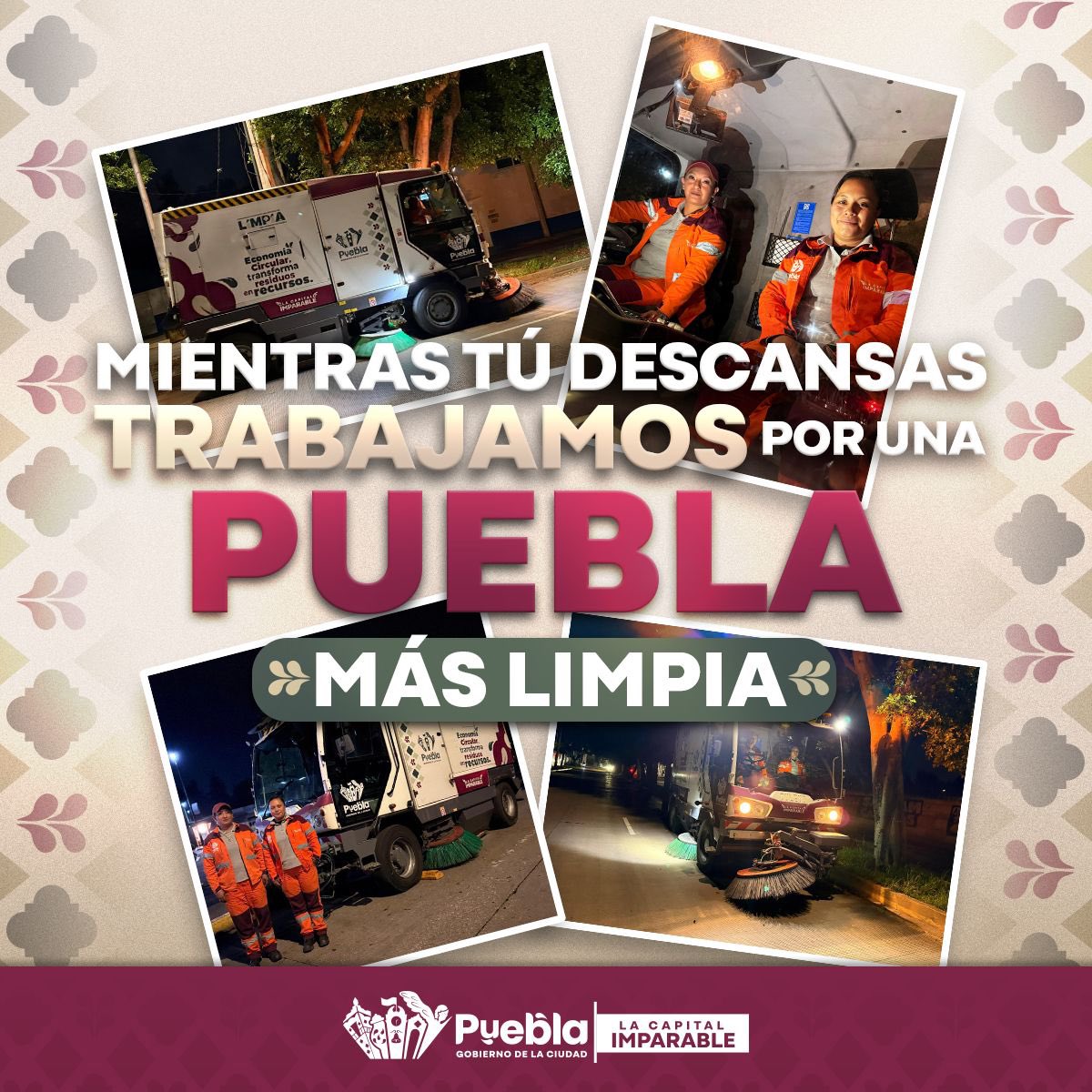 pepechedrauimx's tweet photo. Mientras tú descansas, las máquinas de barrido trabajan para que al despertar encuentres una #Puebla más limpia.

Cada noche, avanzamos construyendo una #CapitalEnOrden https://t.co/QRc9yGyFgr
