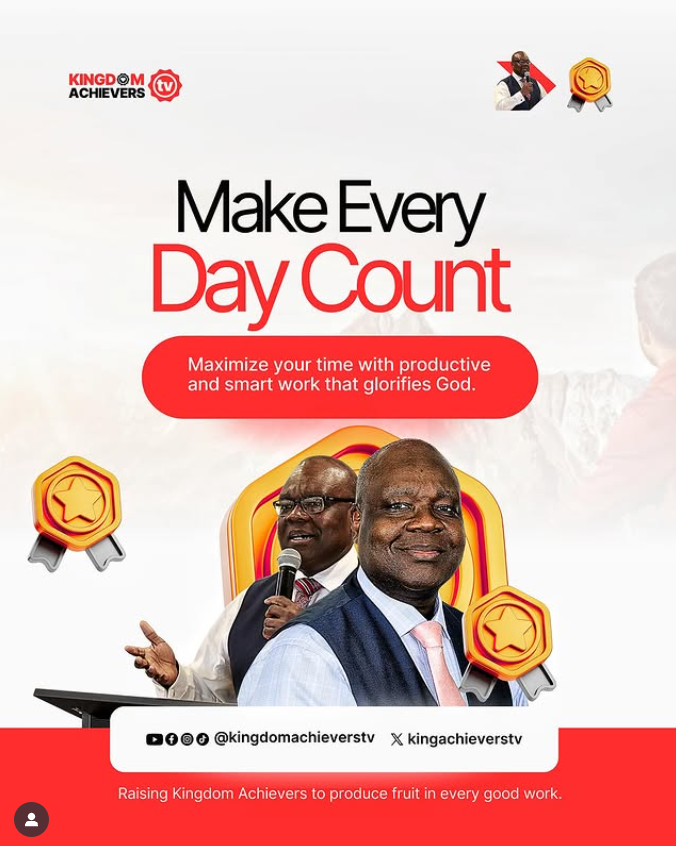 Hard work is good. Smart work is kingdom!

A Kingdom Achiever doesn’t just hustle endlessly, they align their work with God’s wisdom, leveraging time and talent for maximum impact.

This is how we move from busyness to fruitfulness.

Happy new week, Kingdom Achievers