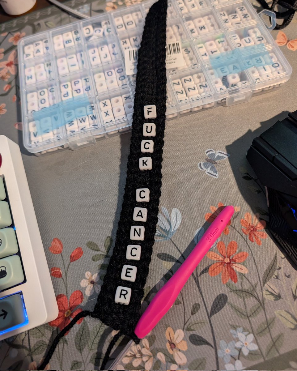 Mikachu ๐ ๐ฉถ ๐ค ๐ค (@himikachu) on Twitter photo Every donor during our <a href="/FCancerNow/">Fuck Cancer Events</a> charity streams will get a color of their choice & their name added to our crochet tapestry!! 
First stream is Tuesday at 7:30pm ET ๐ Every donor during our <a href="/FCancerNow/">Fuck Cancer Events</a> charity streams will get a color of their choice & their name added to our crochet tapestry!! 
First stream is Tuesday at 7:30pm ET ๐