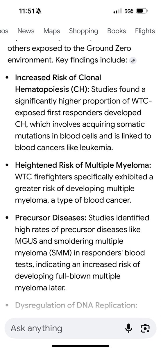 ALL FIRST RESPONDERS AND CIVILIANS WHO WERE DOWN AT GROUND ZERO NEED TO READ THIS SHARE THE FUCK OUT OF IT BECAUSE I ALMOST DIED. I got Covid from a cruise that I was on. But since I was already compromised from 911. They drew my blood and it was black. Take that in.