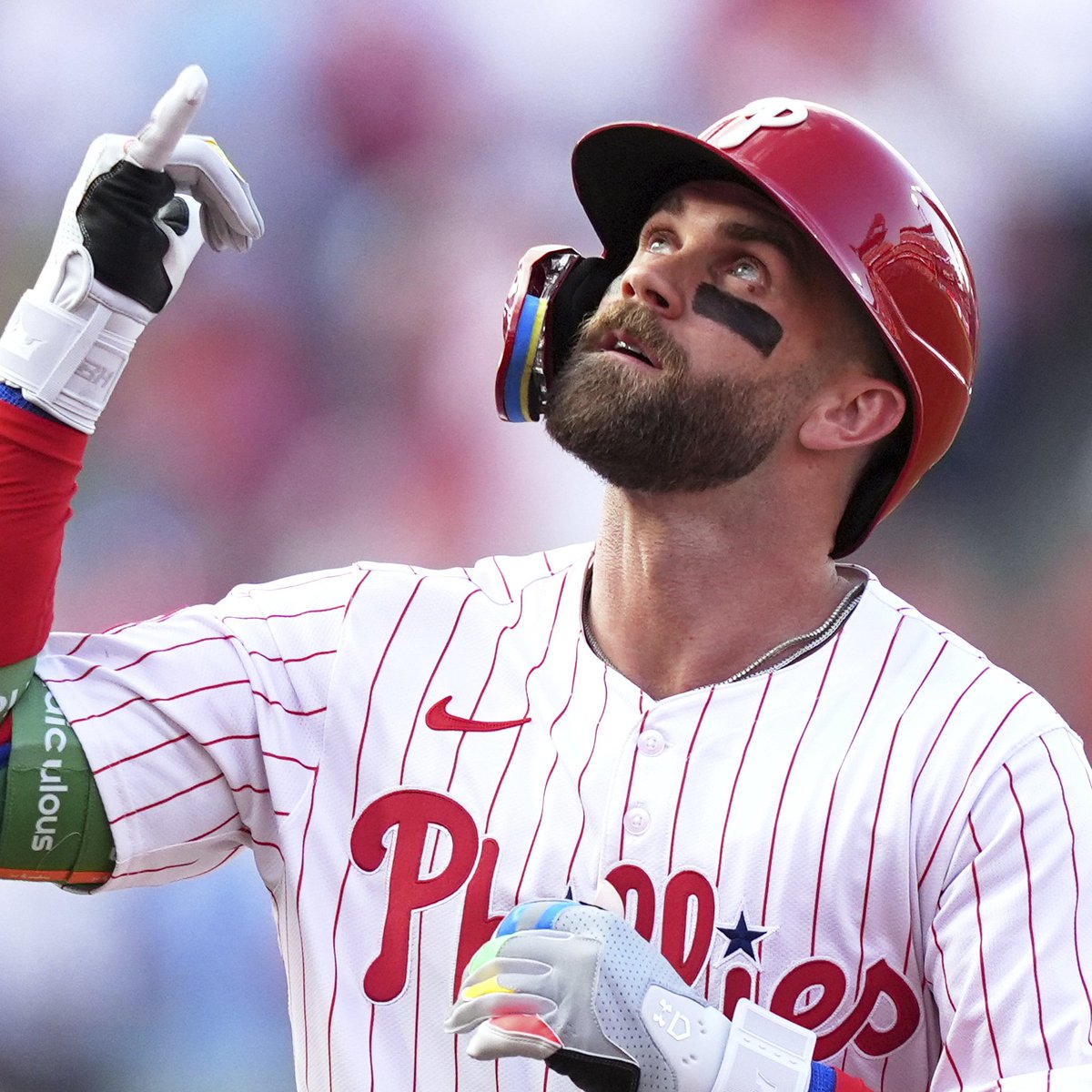Bryce Harper is the first MLB player this season with multiple 440 foot home runs in the same game

(h/t <a href="/MLB/">MLB</a>)