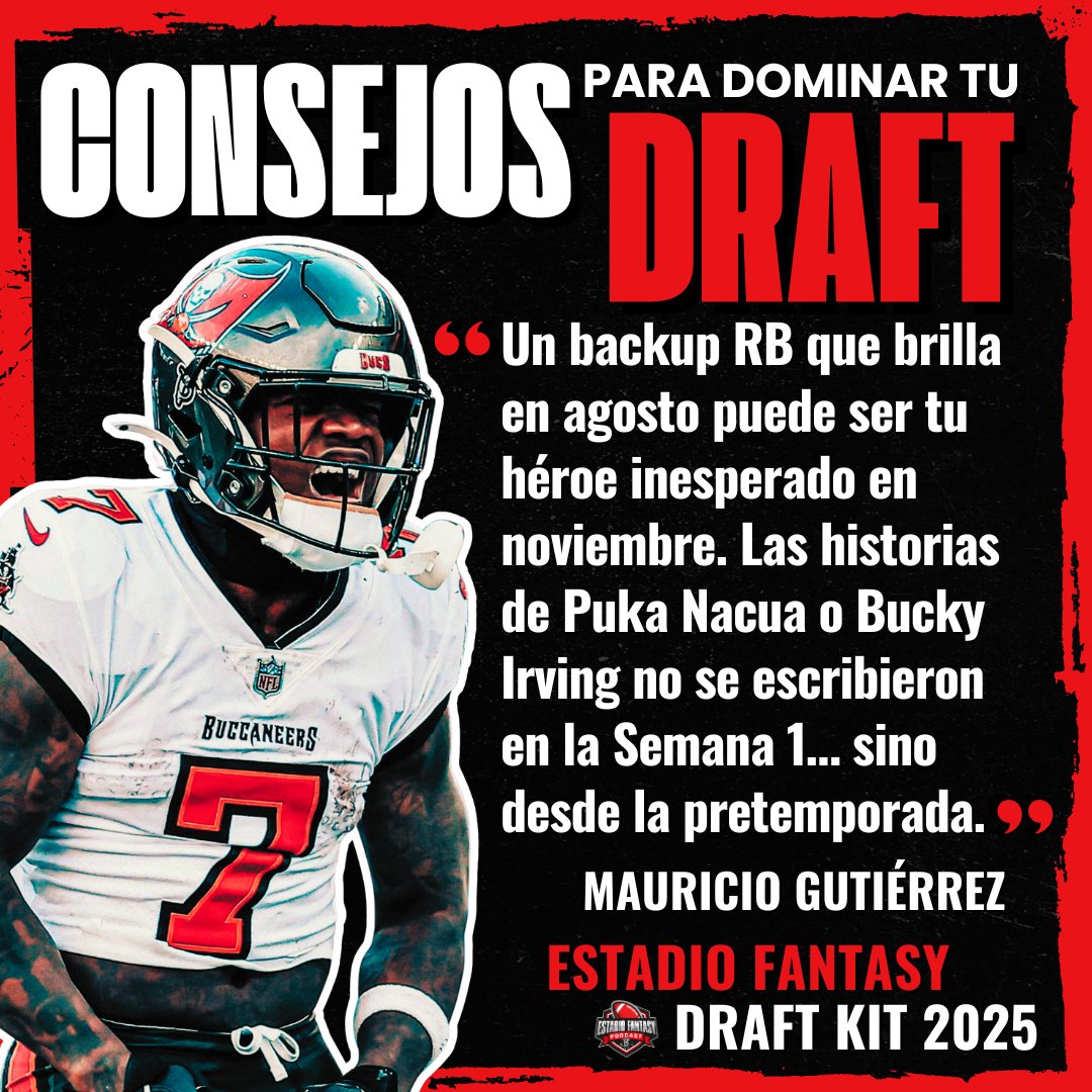 🚀 Un RB que brilla en agosto, puede ser tu héroe inesperado en noviembre.

Domina tu draft con el Draft Kit de Estadio Fantasy. 🏆