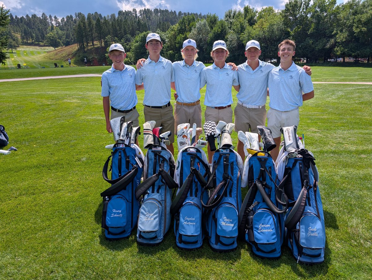 OG is 1 off the lead after Rd 1 of the East/West Invite held today at Spearfish Canyon GC. Four Knights are in the top 15, led by Jayden Antonen with an even par 72 (2nd). The tourney concludes tomorrow at Meadowbrook GC at 9 AM. Full results on Golf Genius with the GGID: B25EW