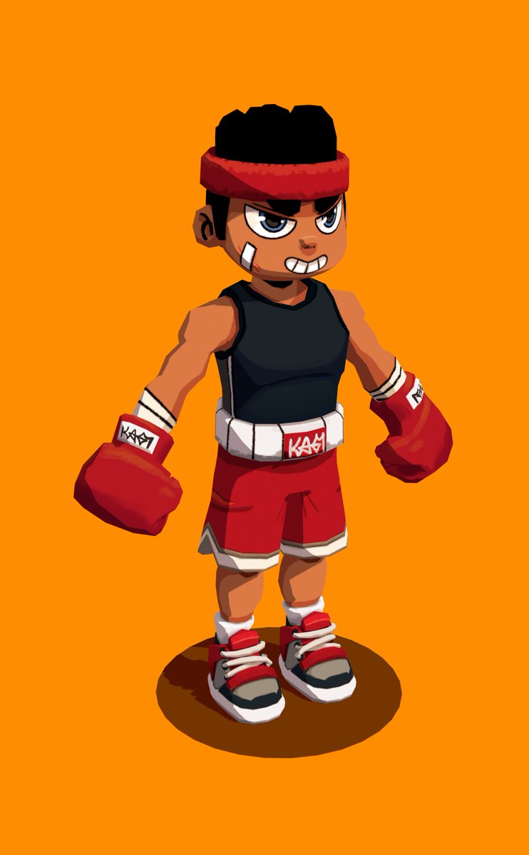 BOXEBOY 3D, ainda vou fazer uma pose, ou animação com ele mas de resto aqui esta o resultado