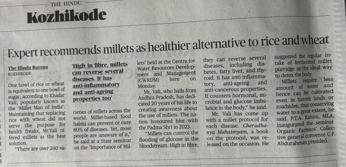 Millets or Rice? Which is better?
If millets are made available at the price of rice or cheaper than rice then it is genuinely superior 
Please know that Millets is only a simple substitute for rice
But ragi, wheat, oats, corn, jackfruit, potatoes, all kinds of yams, pumpkins,,