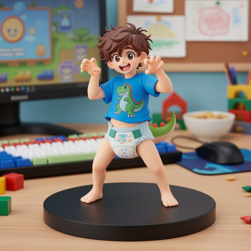 I couldn't resist making it a collectible figurine uwur