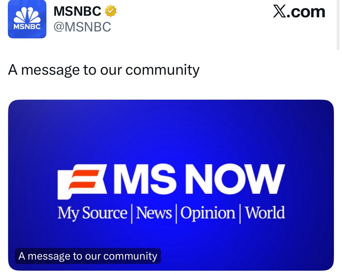 VernonForGA's tweet photo. Was @MSNBC. FAFO with @realDonaldTrump, and became #BSNOW! https://t.co/6xIrQTXPLR