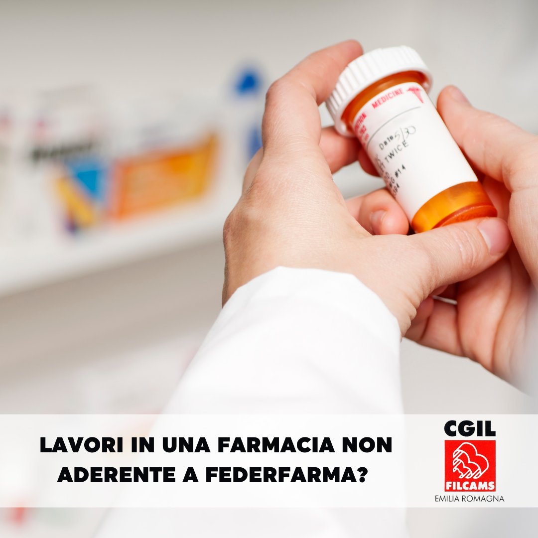 FilcamsER's tweet photo. Lavori in una farmacia non aderente a Federfarma? 

Rivolgiti alla FILCAMS CGIL della tua provincia per approfondire la tua situazione e quella dei tuoi 
colleghi rispetto all’assicurazione!

(E intanto verifica la tua posizione ECM su Cogeaps). https://t.co/6ZeBbX6gQs
