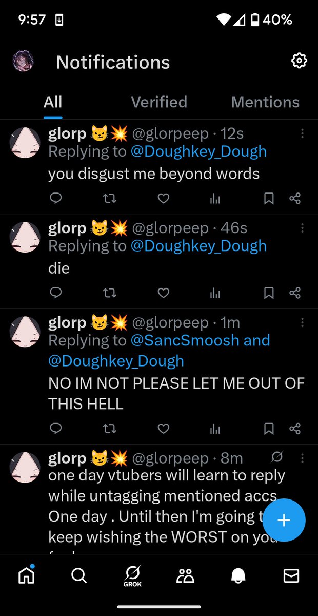 Ah yes, it would seem Glorp has woken up. Good morning to you, too 🥰
