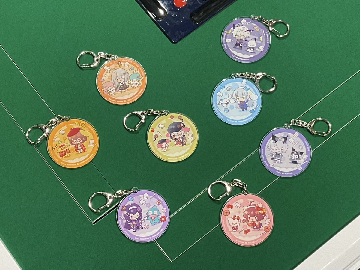 ˗ˏˋ 🐾開催中🐾 ˎˊ˗ 
【雀魂-じゃんたま-×サンリオキャラクターズ　POP-UP SHOP in OSHI BASE Harajuku】 

✨商品紹介✨ 
『【トレーディング】アクリルキーホルダー 全8種 ¥880(税込)』 

カバンやポーチにつけて、いつでも一緒にお出かけしちゃおう🎀