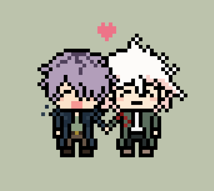 Garrymaeda's tweet photo. Garrymaeda pixels :] I hope to put them on WPlace soon #Nagitokomaeda #Garryib https://t.co/Rkxp0hd53a