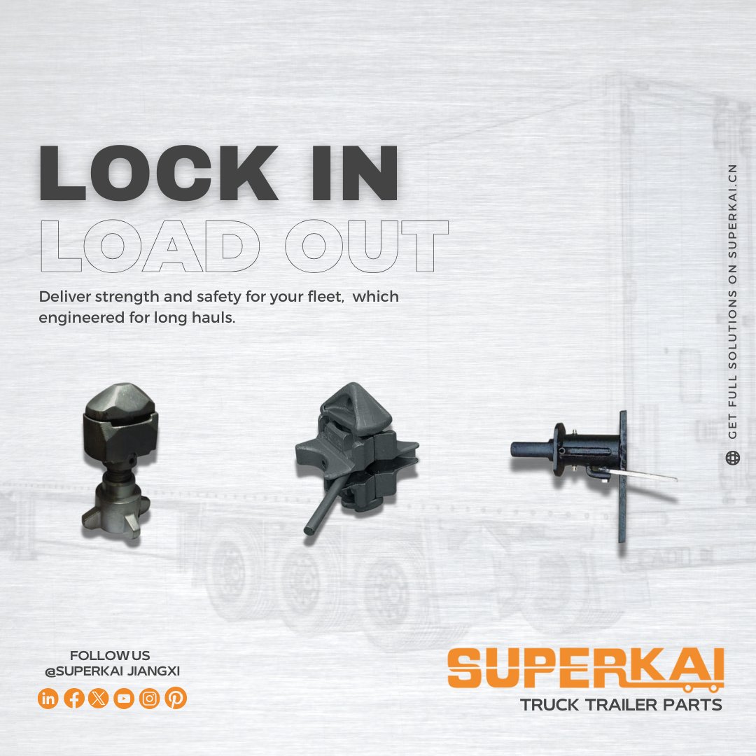 Our twist locks to deliver strength and safety for your fleet,  which engineered for long hauls.
#twistlocks #trailer #heavyduty #generalparts