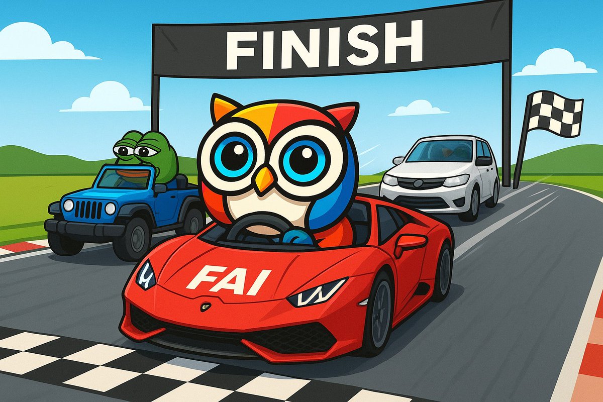FinAi Labs (@finailabs) on Twitter photo 🏁🦉 The FAI Owl just crossed the finish line — our game contest has ended!
🎉 Big congrats to our top 3 winners
1st place 🥇 500K FAI <a href="/Bill3200alt/">Web3Bill | Community manager</a>
2nd place 🥈 300K FAI <a href="/lowke_y/">LowkeY</a>
3rd place 🥉 200K FAI <a href="/Cristen32/">Madonna Siegel</a>
🚀 Buckle up, hodl tight, and don’t miss what’s coming next! 🏁🦉 The FAI Owl just crossed the finish line — our game contest has ended!
🎉 Big congrats to our top 3 winners
1st place 🥇 500K FAI <a href="/Bill3200alt/">Web3Bill | Community manager</a>
2nd place 🥈 300K FAI <a href="/lowke_y/">LowkeY</a>
3rd place 🥉 200K FAI <a href="/Cristen32/">Madonna Siegel</a>
🚀 Buckle up, hodl tight, and don’t miss what’s coming next!