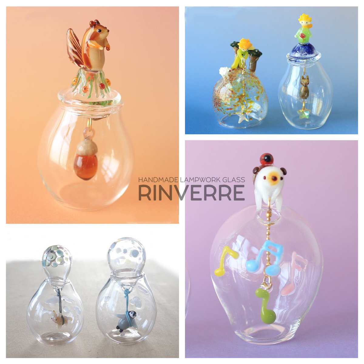 ガラス ウサギ うさぎ オブジェ 置物　リンヴェール　RINVERRE リンヴェール＊ガラス作家 (@ladybirdglass) / X