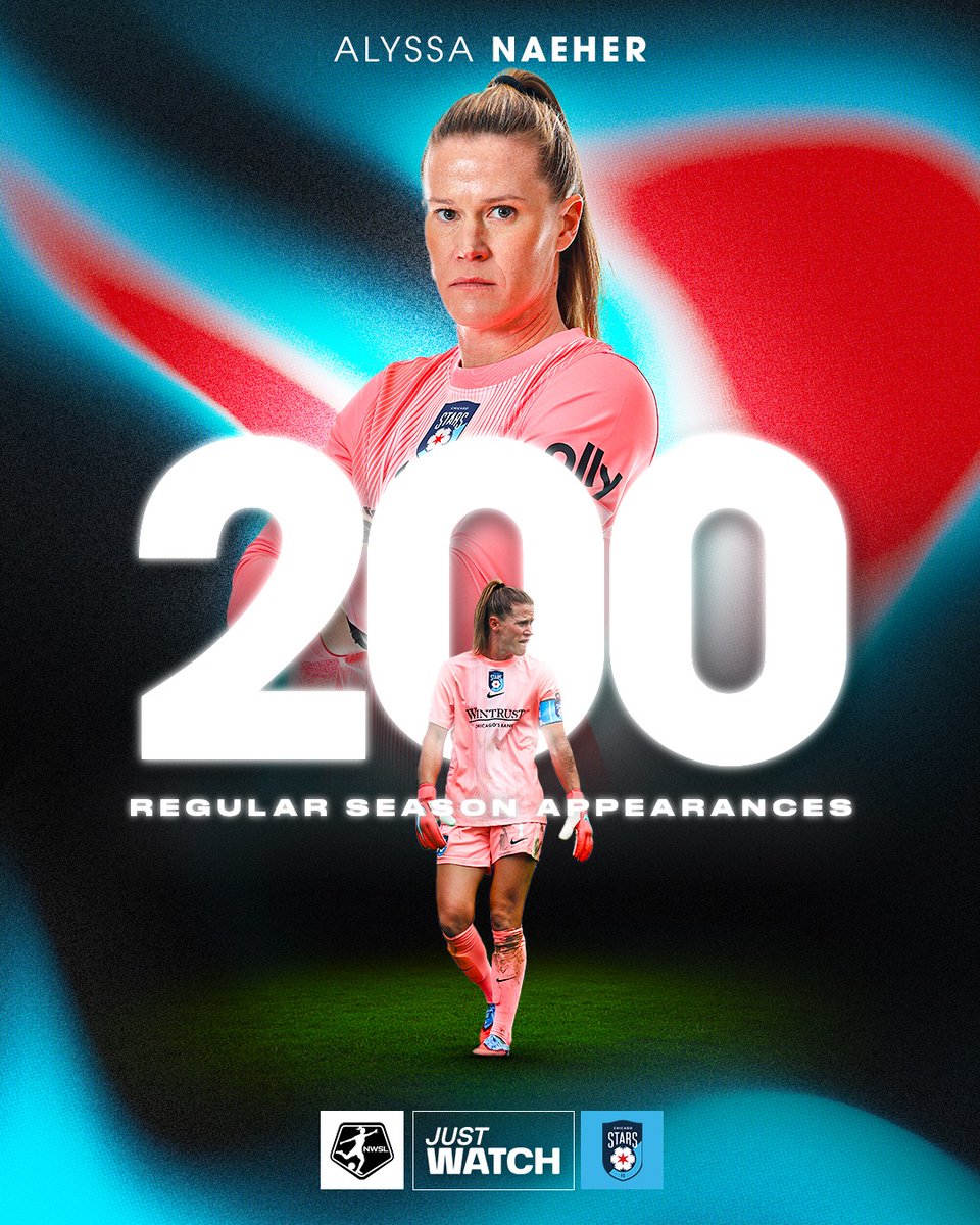 Milestone moment 🙌

Alyssa Naeher is the first-ever goalkeeper in NWSL history to hit 200 regular season appearances!