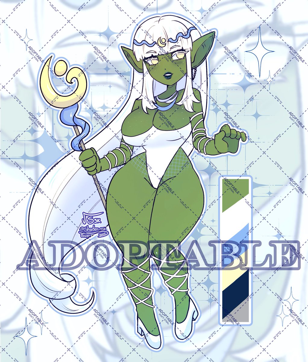 ✦ WIZARD GOBLIN ✦ 

FLAT PRICE 70 USD 

✧Rules:

- Hold maximum 2 weeks
- Give me credits for the design
- You can resell at a higher price only if you have extra art
- No refunds
- Personal use [Commercial Use Extra Cost] 

✧Paypal - Kofi - Transfer(mxn)

#adoptable #Goblin