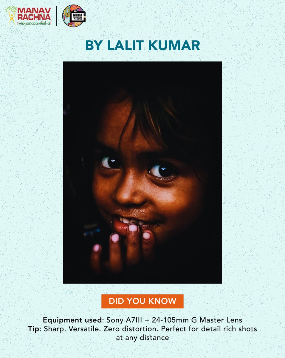 MediaShala_'s tweet image. This World Photography Day, we’re bringing you the shot, the equipment, and the tip all in one frame, straight from your OG instructors. Now it’s your turn: Which tip would inspire your next click? #MediaShalaInspired #UCreate #CreatorsUnite #ManavRachna #MediashalaAtMris