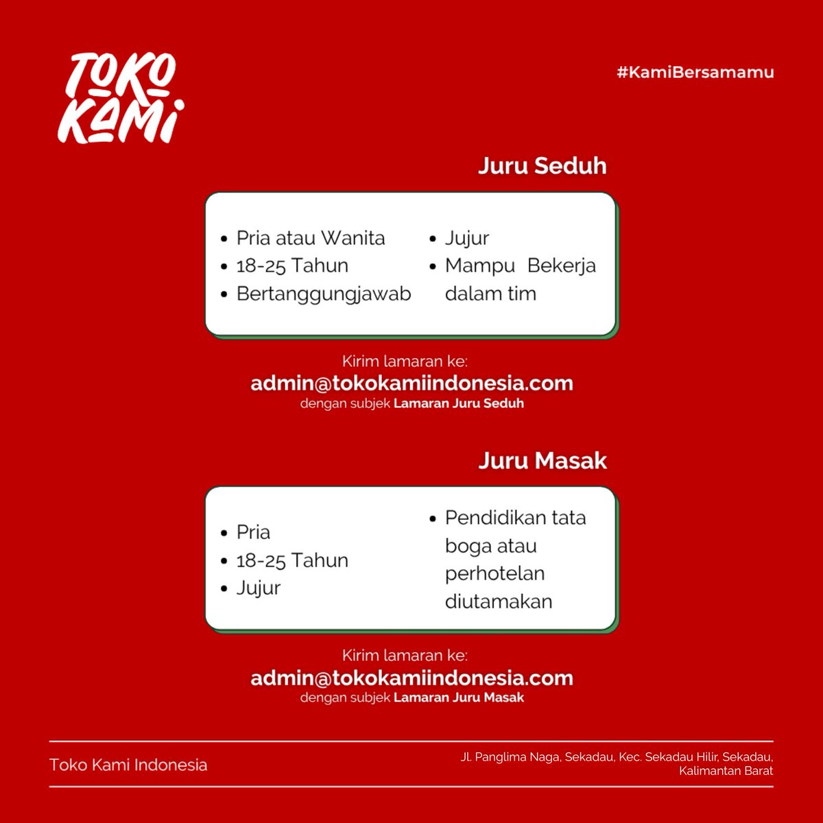 iceopennetworkk's tweet image. ☕ Toko Kami lagi cari tim baru di Sekadau!
Buat kamu yang semangat, suka dunia kopi &amp;amp; kuliner, ayo gabung bareng tim seru kami.
📩 Kirim lamaran sekarang dan raih karier di F&amp;amp;B!
#LokerSekadau #LokerKuliner #KarirMuda #KerjaCafe