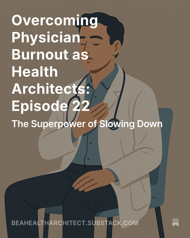 Venktesh Ramnath (@venkteshr) on Twitter photo In medicine, speed is rewarded—but it erodes connection and fuels burnout. Slowing down makes us better doctors – as Health Architects. #PhysicianWellbeing #Burnout
#burnout #physicianburnout #physicianwellness
<a href="/atscommunity/">American Thoracic Society (ATS)</a> <a href="/ucsdpccm/">UCSD Pulmonary, Critical Care, Sleep, & Physiology</a>
open.substack.com/pub/beahealtha… In medicine, speed is rewarded—but it erodes connection and fuels burnout. Slowing down makes us better doctors – as Health Architects. #PhysicianWellbeing #Burnout
#burnout #physicianburnout #physicianwellness
<a href="/atscommunity/">American Thoracic Society (ATS)</a> <a href="/ucsdpccm/">UCSD Pulmonary, Critical Care, Sleep, & Physiology</a>
open.substack.com/pub/beahealtha…