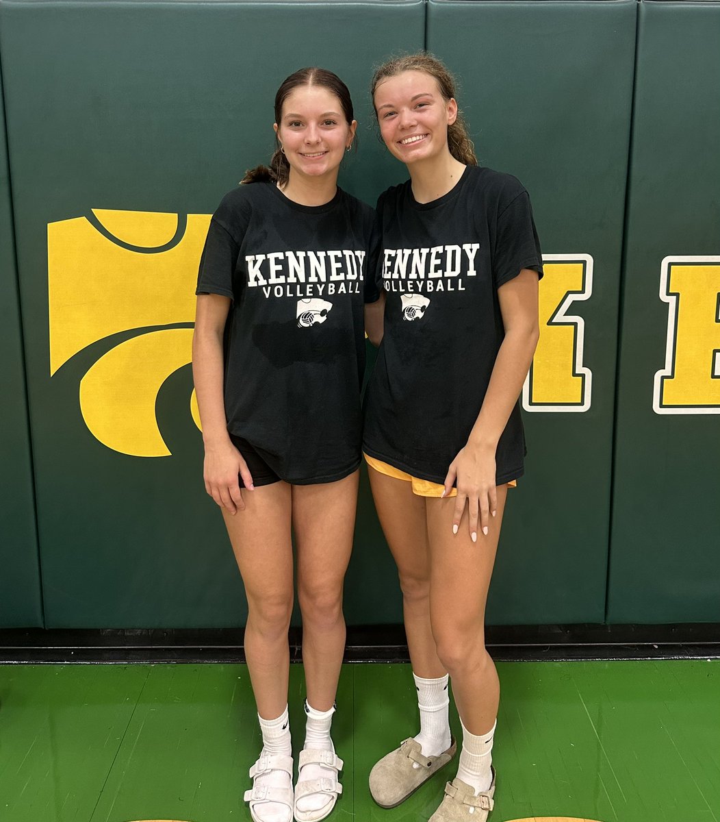 KennedyHS_VB's tweet photo. Meet your 2025 Varsity Team Captains - Setter Charley Lovell and Outside Hitter Hayden Scott. 
#RollCougs
#StrongerTogether
#ironsharpensiron https://t.co/e2SoT4cqYo