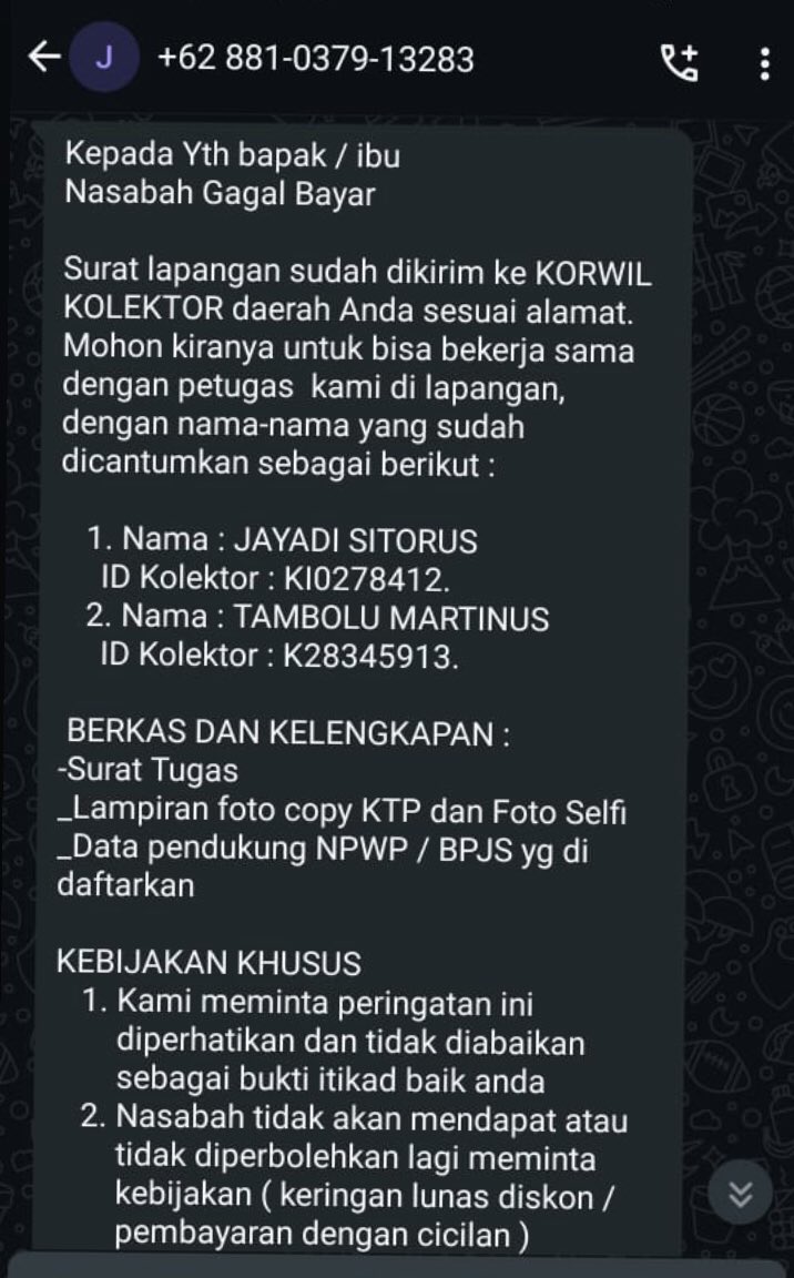 Kucing_panjol's tweet photo. Awal awal chatt maki maki ngga aku respon eh besokannya chatt kepada Yth 😂bisa aku ajuin pake baju bisa bisanya di edit kek gapake baju 😌 #pinjol https://t.co/MrGNjKYlMM