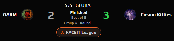 @ GARM
GGS, 3-2 close match! WE STILL UNDEFEATED!