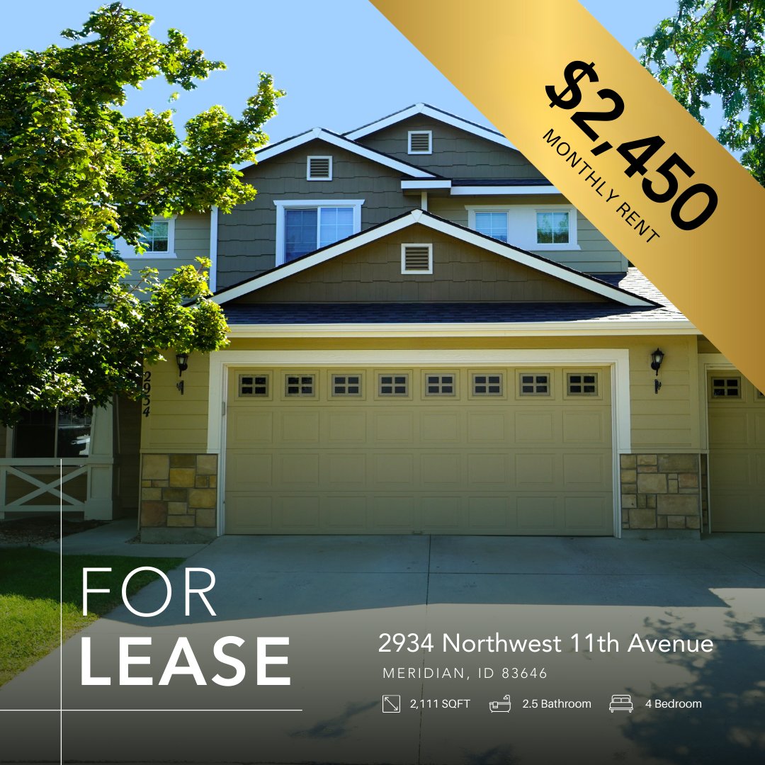 208properties's tweet image. Meridian continues to be one of the Treasure Valley’s hottest rental markets—and this new listing checks all the boxes. A 4-bed home with 2,111 sq ft, a 3-car garage, and a fenced yard. 

View the listing: 208.properties/available-rent…

#meridianidaho #propertyleasing #idahohomes