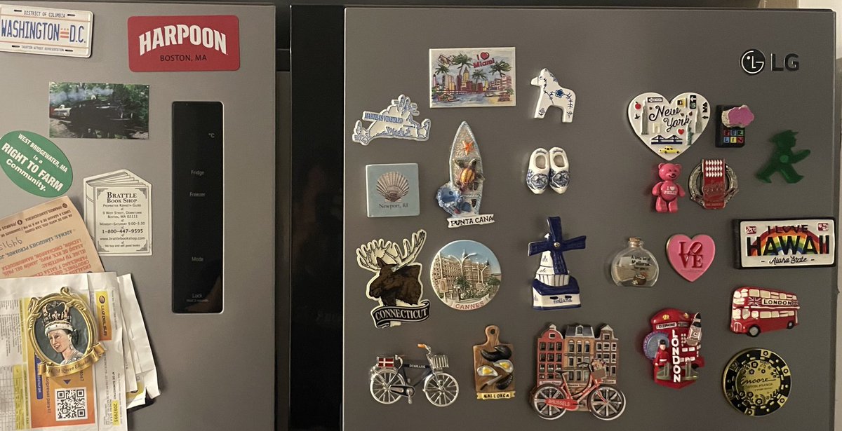 Our collection of magnets from our travels continues to grow!