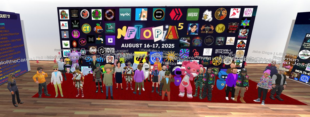 Cristalla 👑 (@queencristalla) on Twitter photo 💙Huge thanks to everyone who joined #NFTOPIA5!
Here’s our red carpet group shot to capture this amazing moment together <a href="/thenftopia/">NFTOPIA Metaverse Convention🌐Aug 16-17</a> 💙Huge thanks to everyone who joined #NFTOPIA5!
Here’s our red carpet group shot to capture this amazing moment together <a href="/thenftopia/">NFTOPIA Metaverse Convention🌐Aug 16-17</a>